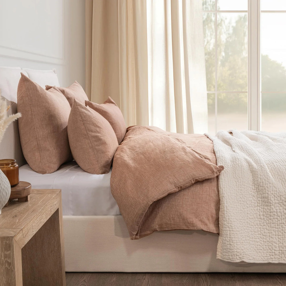 Jayson Linen Cashmere Duvet Collection~Queen Set