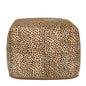 Leopard Hide Pouf